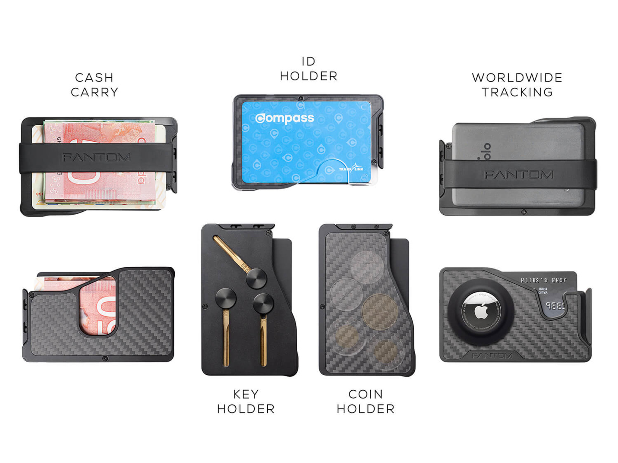 RFID Carbon Fiber Wallet with Metal Money Clip - Brilliant Promos