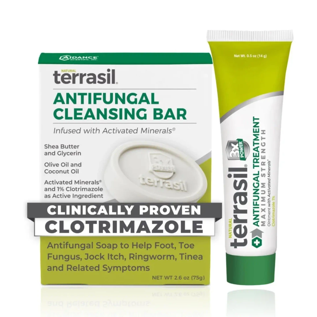 terrasil Antifungal Treatment Kit, medicated soap and 3X Power treatment