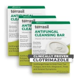 terrasil antifungal cleansing bar 3-pack
