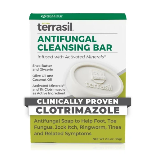 terrasil Antifungal Cleansing Bar, 75 gram soap bar