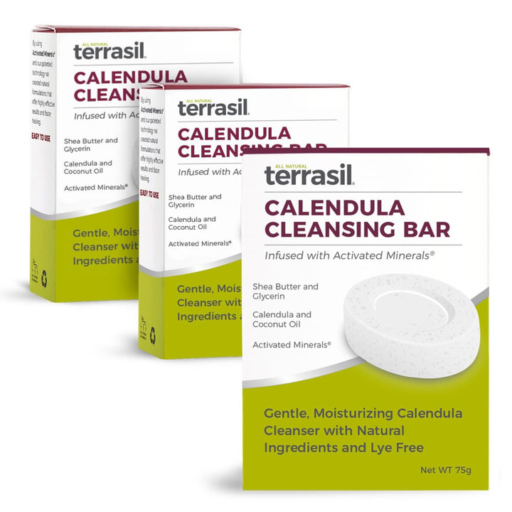 terrasil calendula soap 3-pack