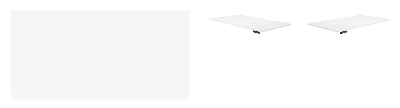 white laminate desktop