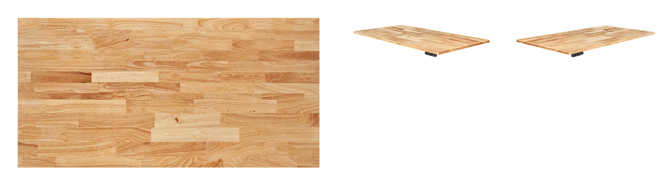 natural rubberwood solid wood desktop