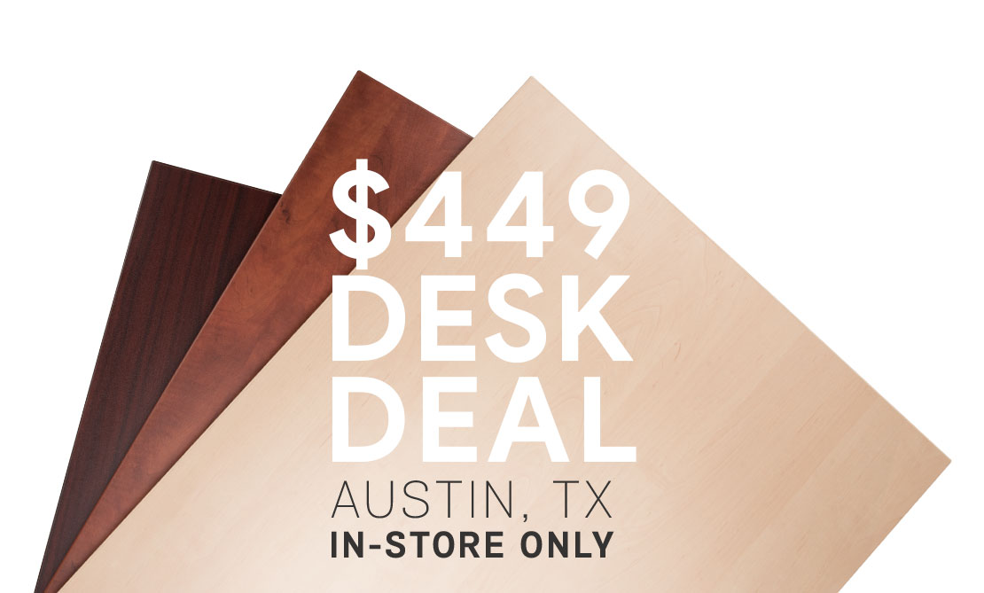 UPLIFT Desk's Austin local scratch and dent desk deal