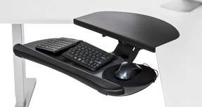 Big Standard Bamboo Keyboard Tray System By Uplift Desk