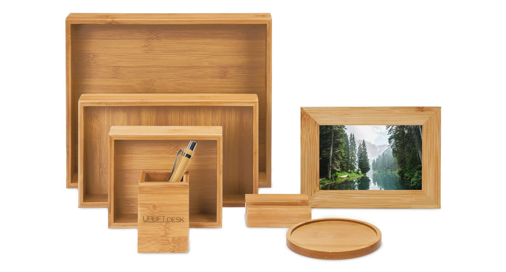 Bamboo Desk Organizer Bundle