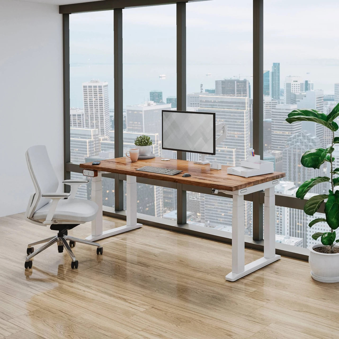 UPLIFT DESK 昇降デスク ホワイト UPLIFT 4-Leg Standing Desk Frame | UPLIFT Desk