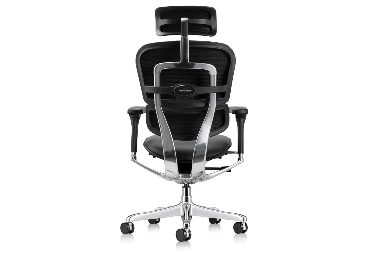 Raynor Ergohuman Leather Chair with Headrest LE9ERG | UPLIFT Desk