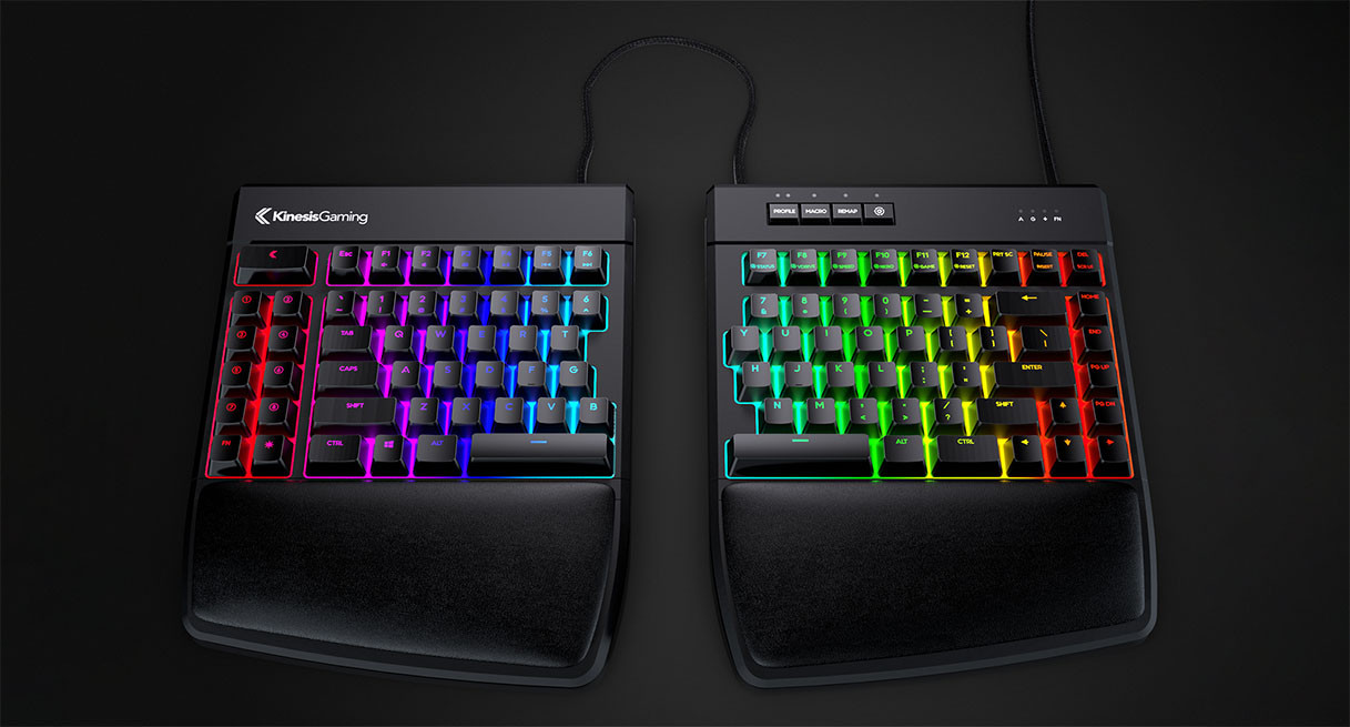 KinesisGaming Freestyle Edge Split Gaming Keyboard | Shop