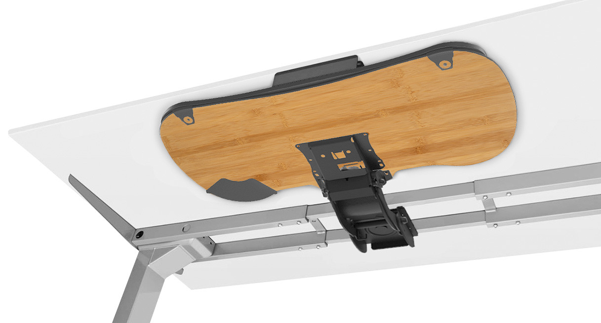 Big Standard Bamboo Keyboard Tray System | UPLIFT DesK