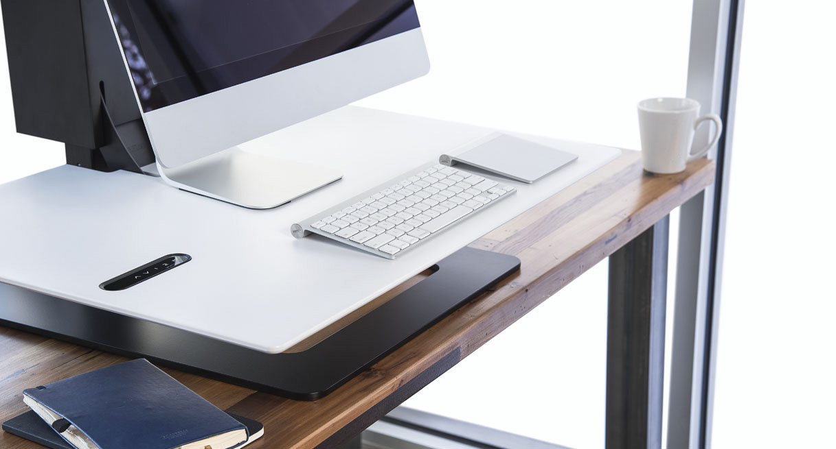 E7 Electric Standing Desk Converter by UPLIFT Desk