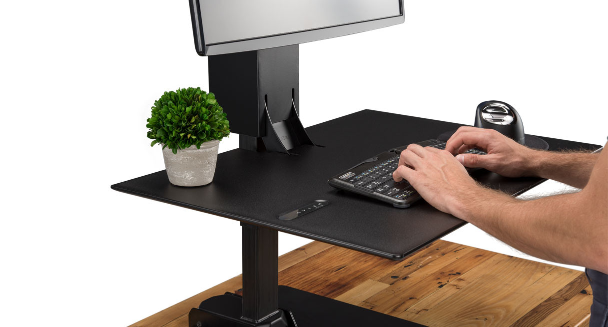 E7 Electric Standing Desk Converter by UPLIFT Desk