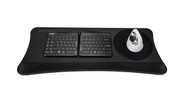 The E3 Keyboard Tray holds both keyboard and mouse pad on a single surface