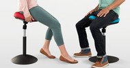 New Active Seating Alert: The E3 Crescent Saddle Stool and E3 Donut Stool Make Sitting Fun