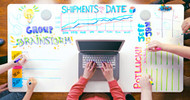 Externalize Your Creativity on the Whiteboard Sit-Stand Desk