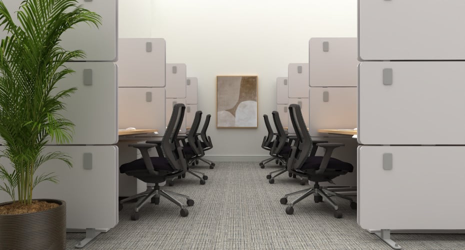 The Right Space Between Desks in an Open Office | UPLIFT Desk