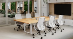 Add a large, focused meeting table to your conference room