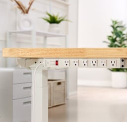 Versatile mounting bracket design allows for mounting to UPLIFT frames or desktops