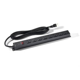 Slim profile that mounts under desktop and keeps cords out of the way