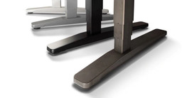 UPLIFT L-Shaped Custom Laminate Standing Desk, 3-Leg - Thumbnail 3