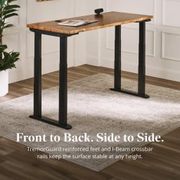 Thread-locked hardware, precision-engineered components, and powerful motors make the 4-Leg Standing Desk a long-term investment in your workspace