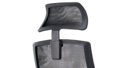 Optional headrest is height adjustable to support your head and neck.