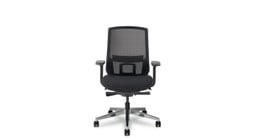 The Envoke Ergonomic Chair shown in Black.