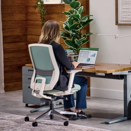 The Envoke Ergonomic Chair adjusts to meet your needs with nine points of adjustment for the best ergonomic office chair fit