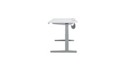 UPLIFT 2-Leg Standing Desk with White Laminate desktop and included FlexMount cable tray