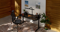 2-Leg collegiate desk with University of Texas branding 