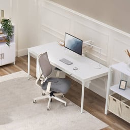 Complete your office with a desk that offers clean lines to match a minimalist aesthetic 