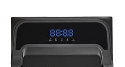 Bright LED display shows speed, time, distance, calories burned, and incline level at a glance