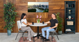 Eliminates the need for tables at different heights