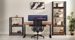 Short and tall Sequence Shelving configurations designed to fit the scale and function of any space