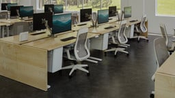 Choose the Deep Desk Drawer as an alternative to larger file cabinets to improve appearance and clear up floor space in large offices