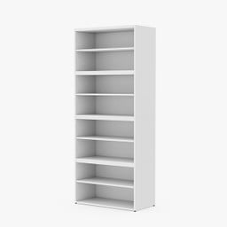 MoPac Bookcase in white laminate