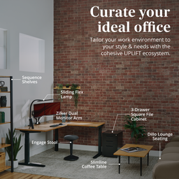 Curate your ideal office. Tailor your work environment to your style & needs with the cohesive UPLIFT ecosystem