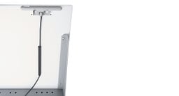Included keypad cable management keeps wires secure and hidden