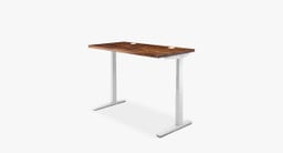 UPLIFT 2-leg Standing Desk with a White frame.