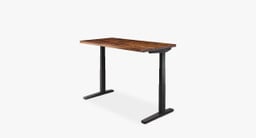 UPLIFT 2-leg Standing Desk with a Black frame.