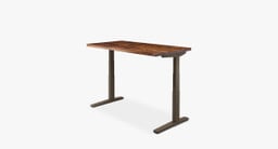 UPLIFT 2-leg Standing Desk with an Industrial frame.