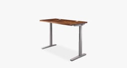 UPLIFT 2-leg Standing Desk with a Gray frame.