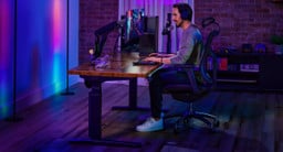 Game comfortably by adding a Domain RGB Monitor Arm to your gaming desk build