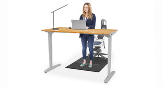 Jackson Ergonomic Sit or Stand Chair Mat with Hinged Cushioned Mat -  Anti-Fatigue Mat