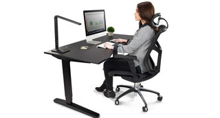 UPLIFT V2 Ergo-Edge Curve Standing Desk #1 Desk