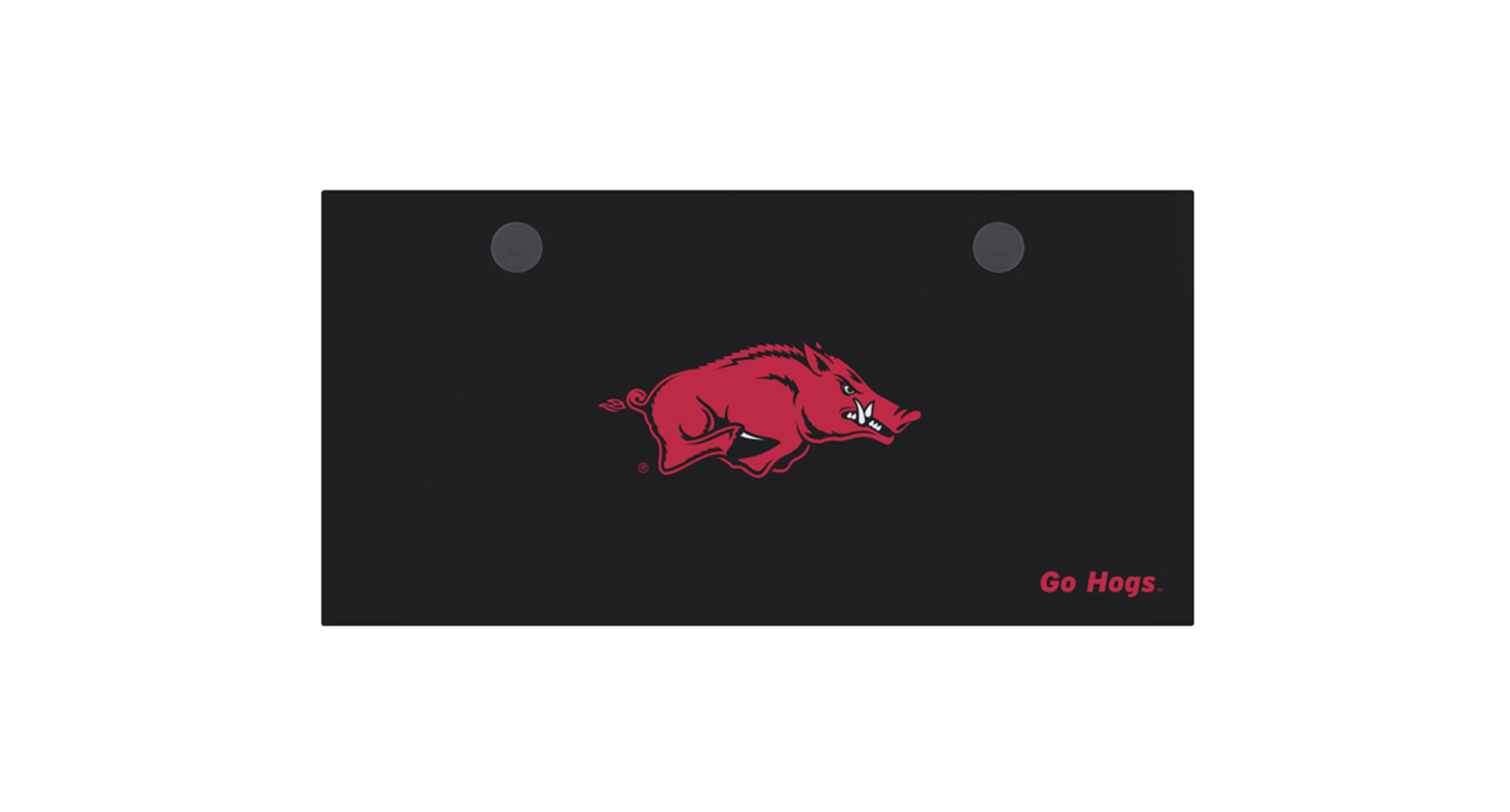 60" x 30" Black University of Arkansas Desktop