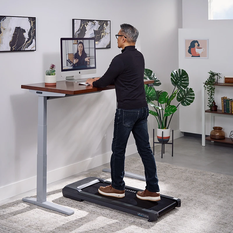 Introduce more movement into the workday with an under-desk walking pad that’s quiet and steady enough for calls, meetings, and focused work