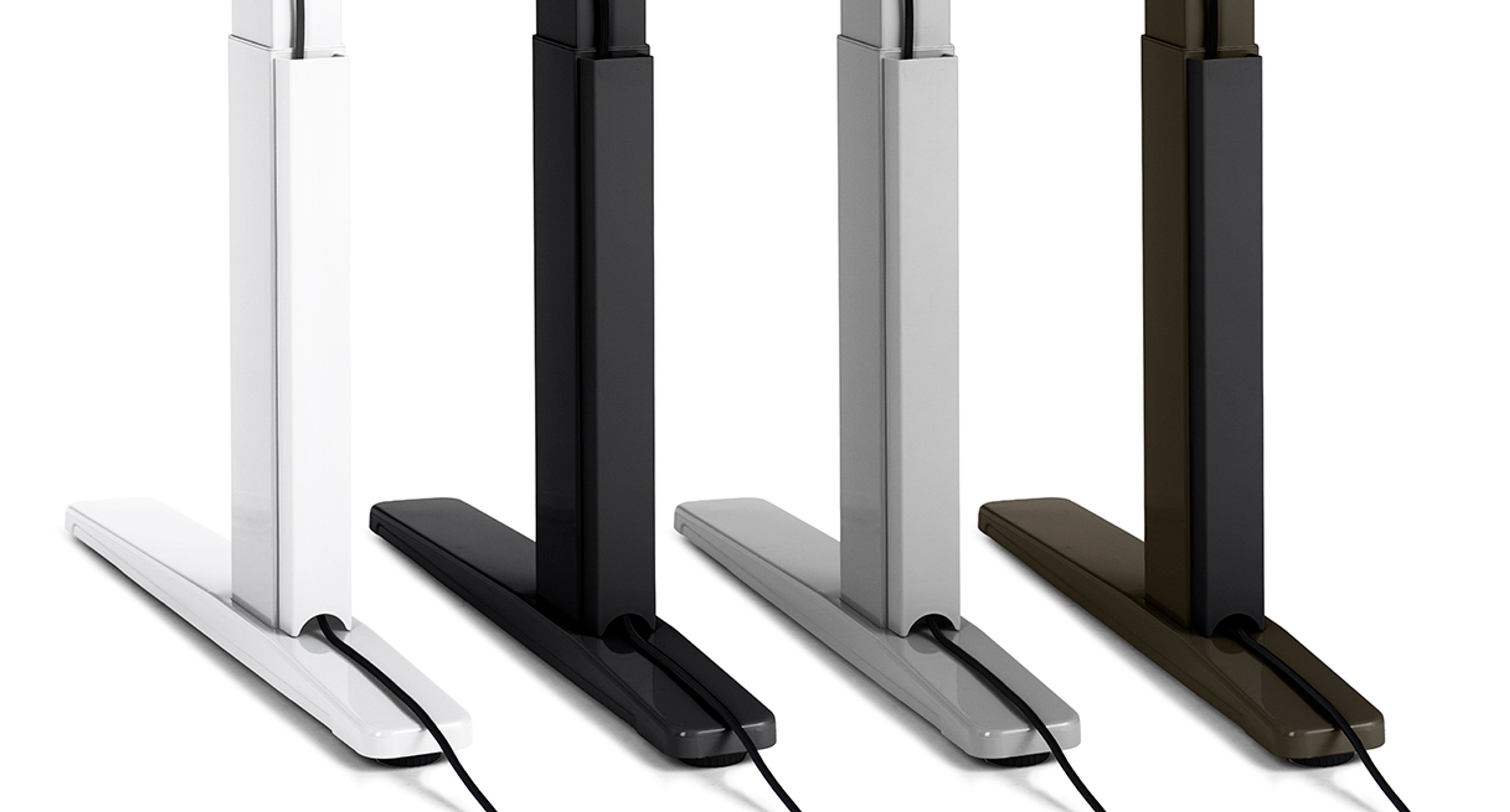 Molded ABS plastic channel in three color options that coordinate with UPLIFT Desk frame finishes