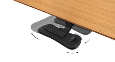 Swivel your keyboard tray 360°