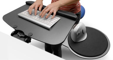 Type with straight wrists to improve comfort and prevent pain